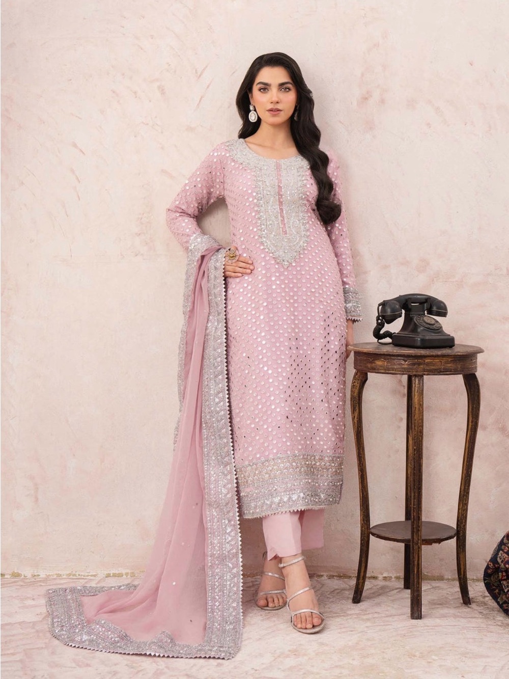 Brand New Haseens Official Festive Three Piece